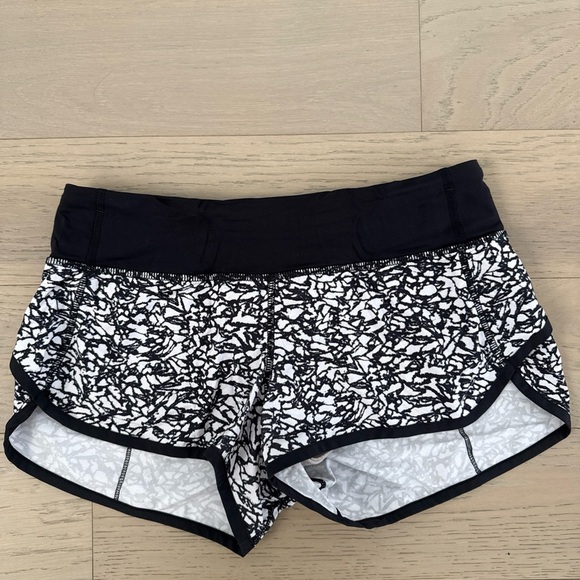 lululemon athletica Pants - lululemon athletica Black and White Athletic Shorts